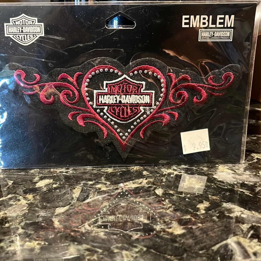 Harley Davidson sew on Emblem.  New in package.